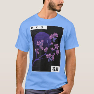 Camiseta Cherry Blossom Sakura Vintage Anime