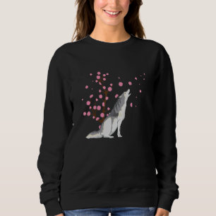 Camiseta Cherry Blossom Siberian Husky Animal Saku