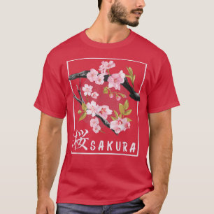 Camiseta Cherry Blossom sobre Arte Japonesa Sakura