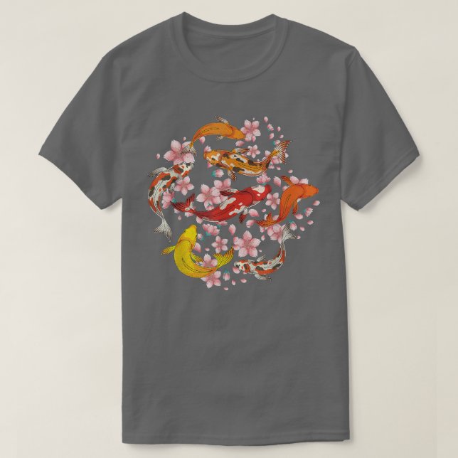 Camiseta Cherry Blossom Taisho Sanke Koi Sakura Ko (Frente do Design)