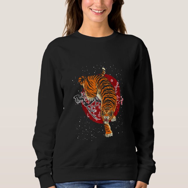 Camiseta Cherry Blossom Tiger (Frente)