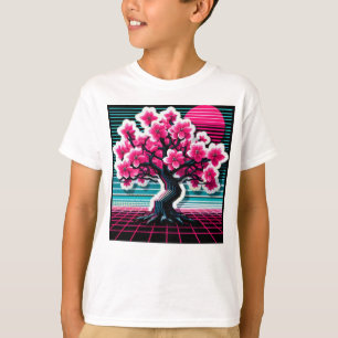 Camiseta Cherry Blossom Tree Synthwave 803