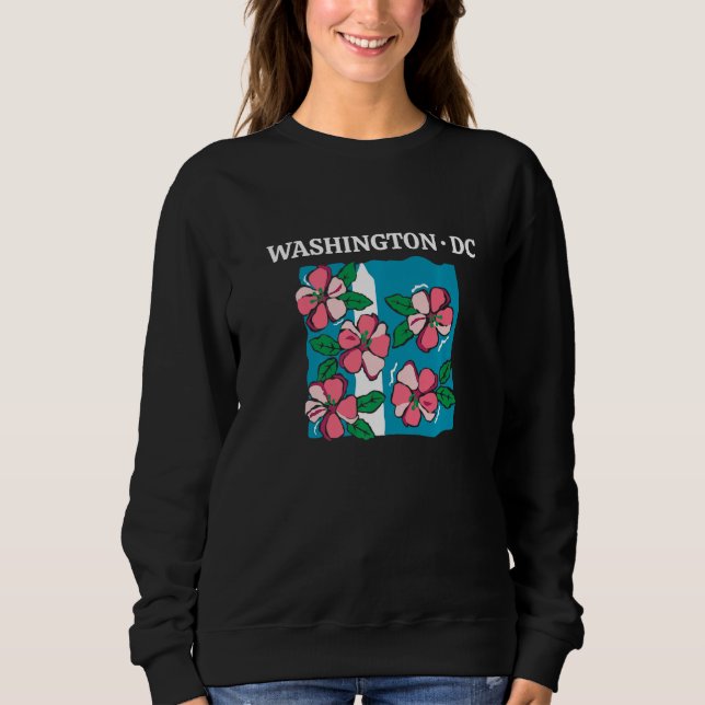 Camiseta Cherry Blossom Washington Monument Washington DC S (Frente)