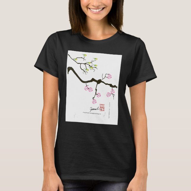 Camiseta Cherry Blossoms E Birds Tony Fernandes (Frente)
