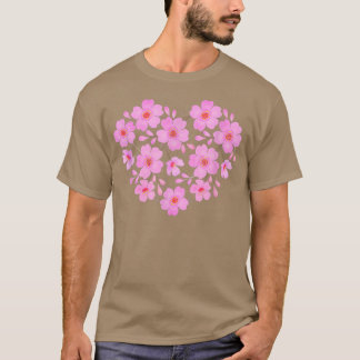 Camiseta Cherry Blossoms Heart Sakura Flowers