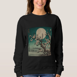 Camiseta Cherry Blossoms na Lua da Arte Japonesa