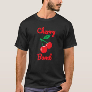 Camiseta Cherry Bomb Retro Vintage Antigo Estilo