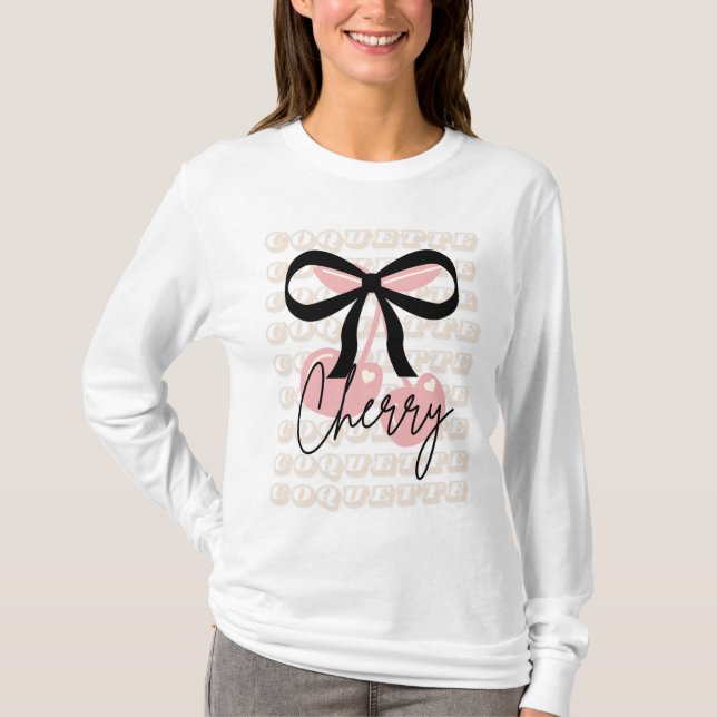 CAMISETA CHERRY COQUETTE (Frente)