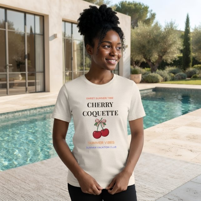 Camiseta Cherry Coquette – Camisa Doce Tempo de Ve (Criador carregado)