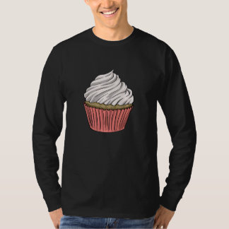 Camiseta Cherry Cup Cakes Plain Women Baking Muffins Love