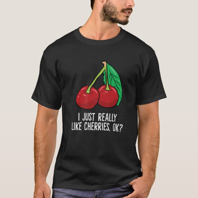 Camiseta Cherry - Eu Gosto Mesmo De Cerejas, Ok? (Frente)