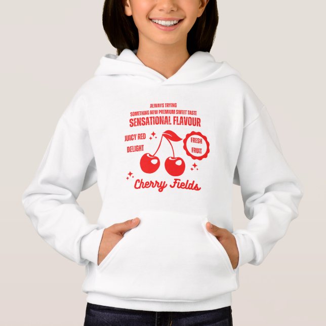 Camiseta Cherry Fields Doce Sabor Sensacional Infantil  (Frente)