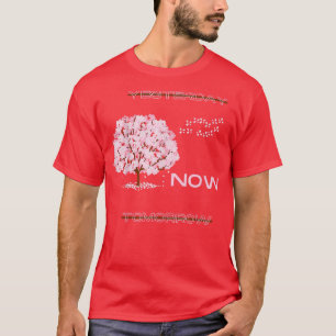 Camiseta Cherry floresce tipografia Motivational Dizendo Do