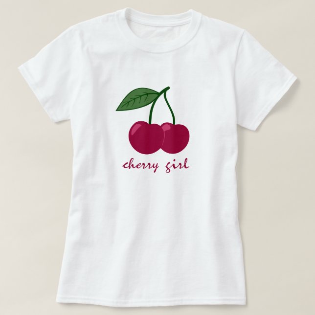 Camiseta Cherry Girl (Frente do Design)