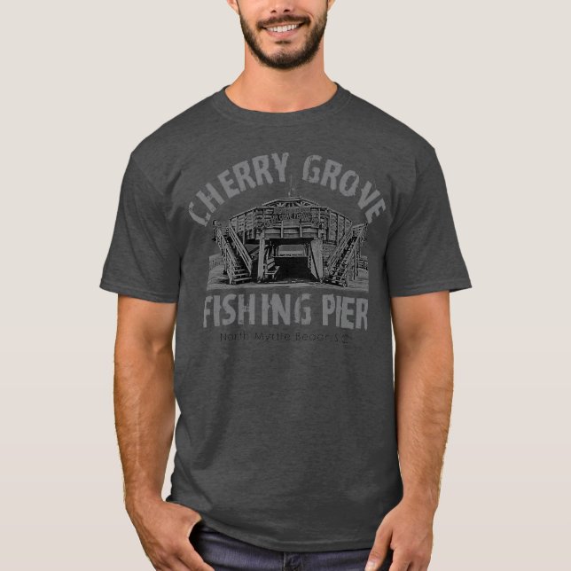 Camiseta Cherry Grove Pier North Myrtle Beach SC Dock (Frente)
