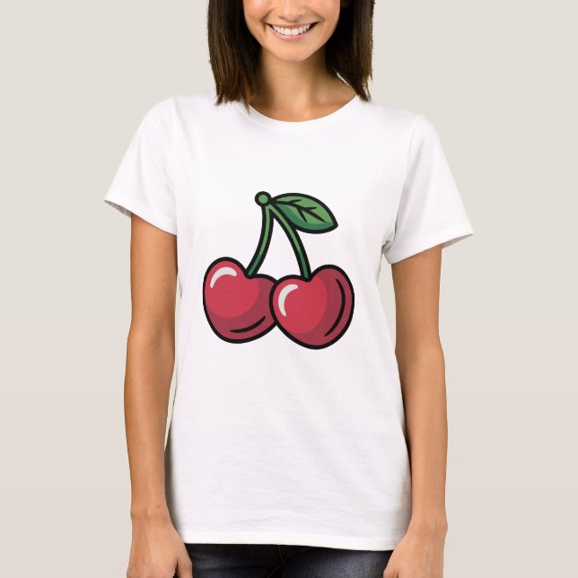 Camiseta Cherry Hearts (Frente)