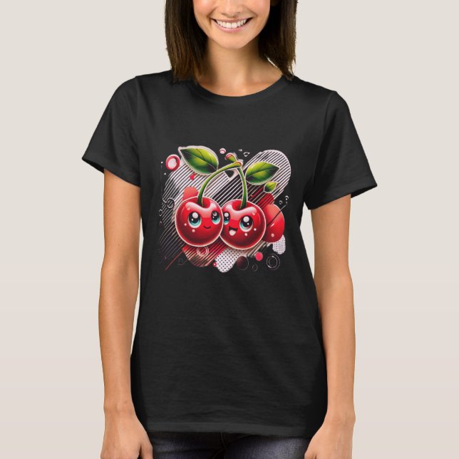 Camiseta "Cherry Moods: Série Sweet & Sour" (Frente)