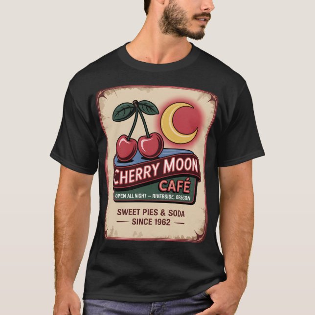 Camiseta Cherry Moon Café (Frente)