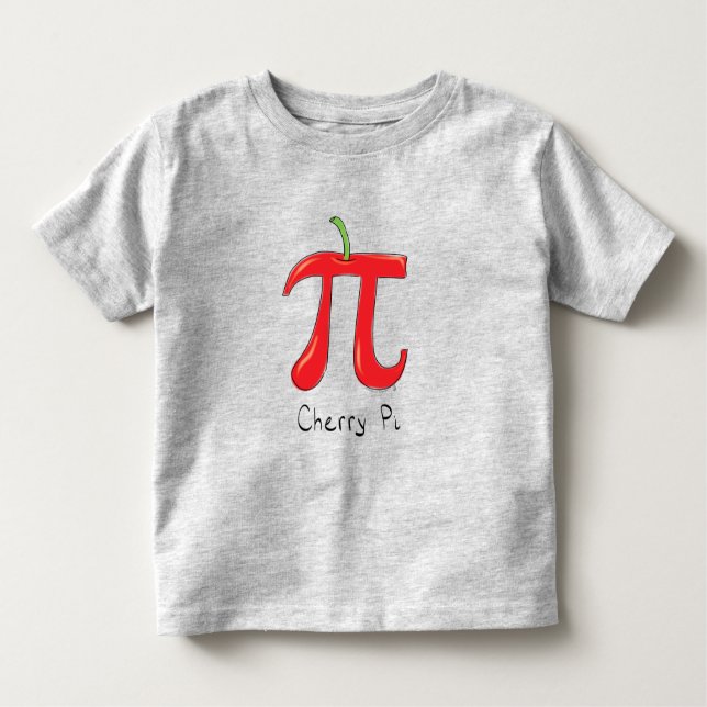 Camiseta Cherry Pi - Símbolo Matemática do Criança (Frente)