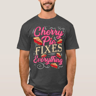 Camiseta Cherry Pie conserta tudo pastelaria