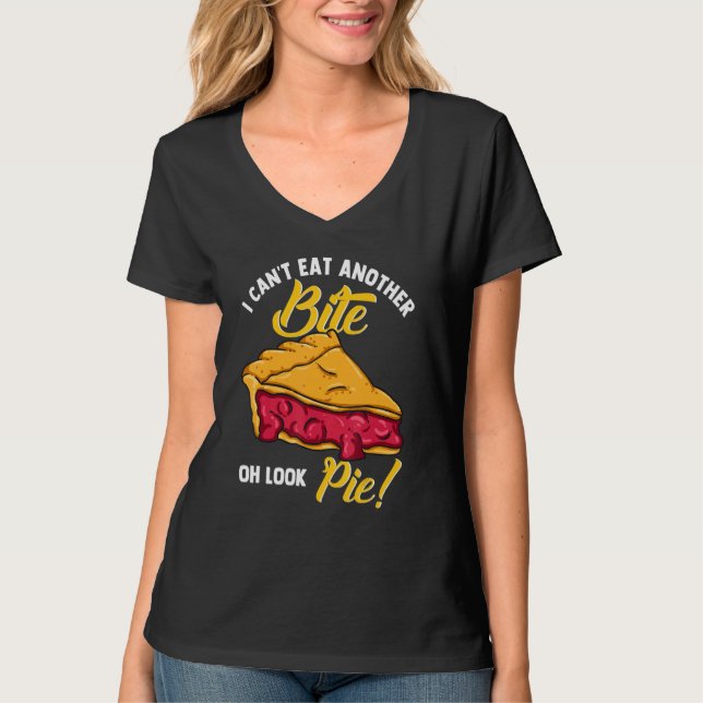 Camiseta Cherry Pie Não posso comer outra mordida (Frente)