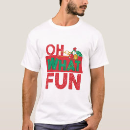Camiseta "Cherry Red Cherry Coded Christmas – Oh What Fun