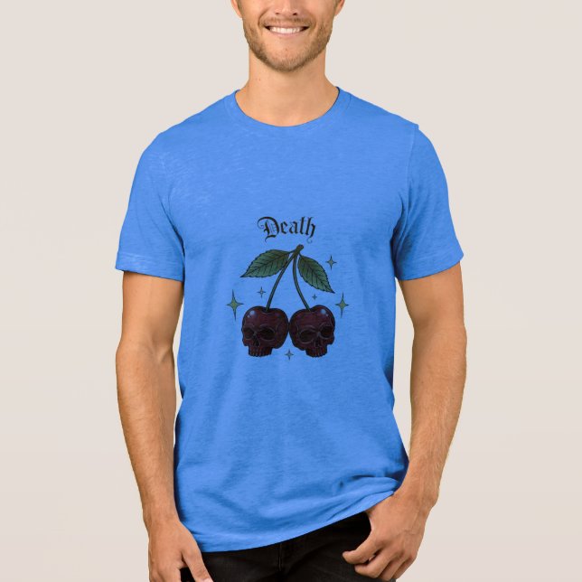 Camiseta Cherry Skulls – Gothic Fruit Fusion (Frente)