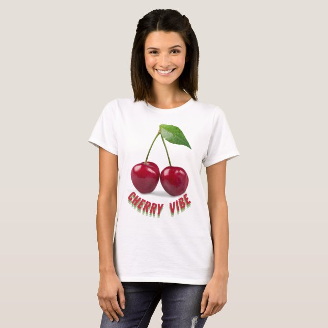 Camiseta Cherry vibe - 2 (Frente Completa)