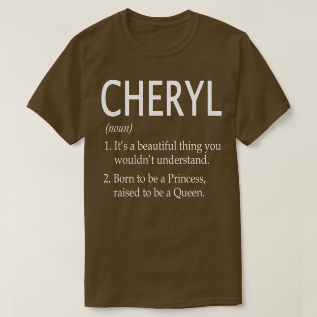 Camiseta Cheryl Name Gift 109 (Frente do Design)