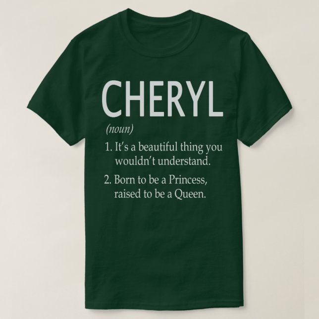 Camiseta Cheryl Name Gift 163 (Frente do Design)