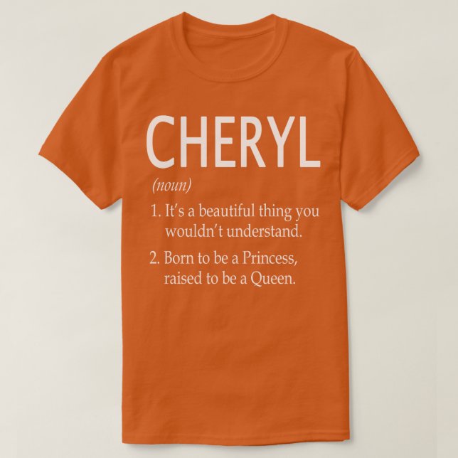 Camiseta Cheryl Name Gift 176 (Frente do Design)