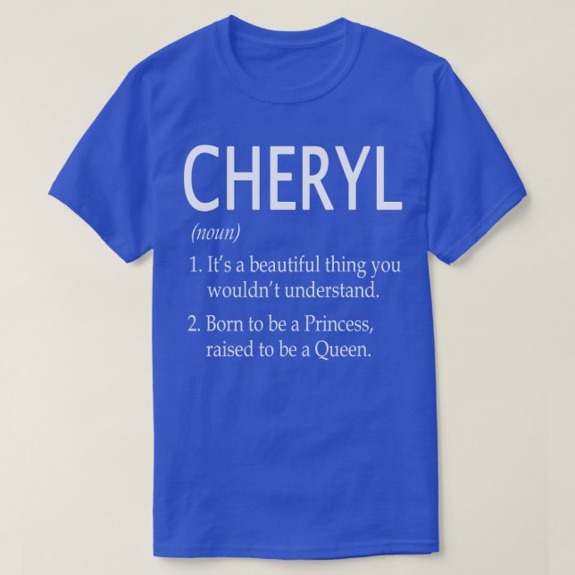 Camiseta Cheryl Name Gift 45 (Frente do Design)