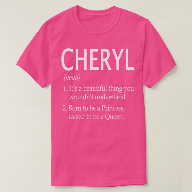 Camiseta Cheryl Name Gift 58 (Frente do Design)