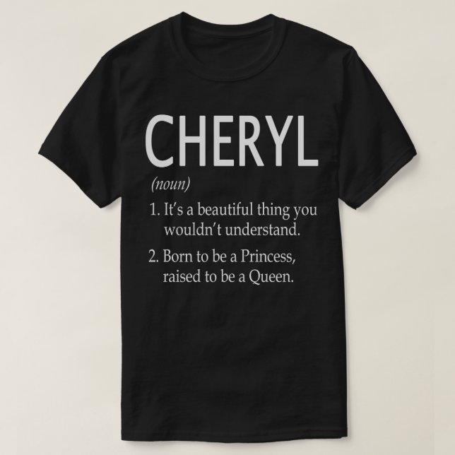 Camiseta Cheryl Name Gift 90 (Frente do Design)