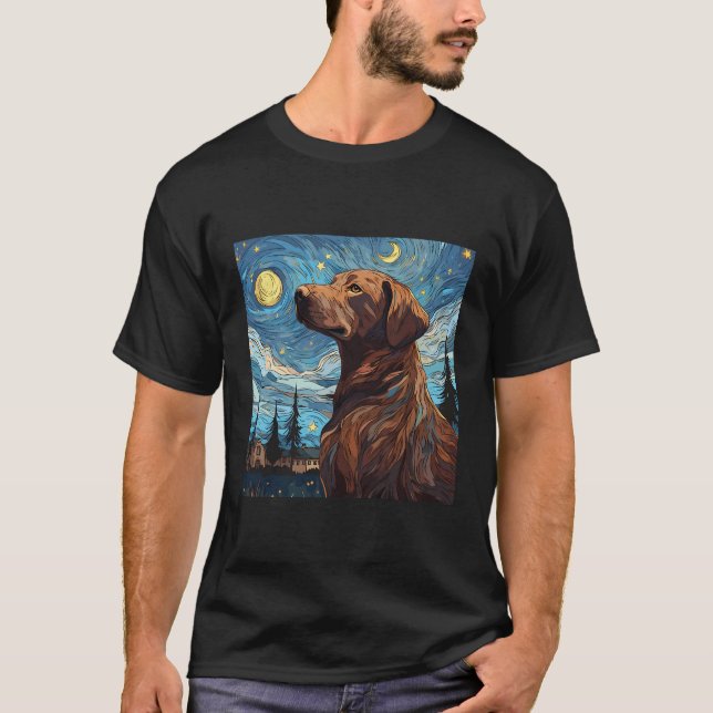 Camiseta Chesapeake Bay Retriever StarNight Para Cachorro M (Frente)