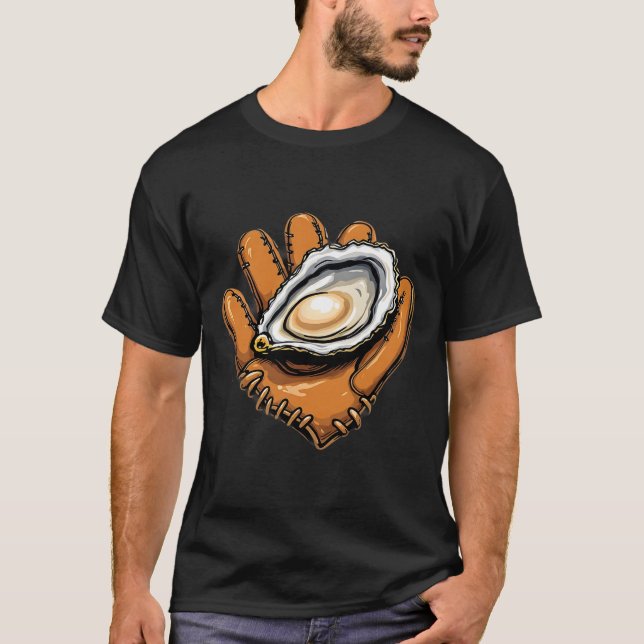 Camiseta Chesapeake Catchers Engraçados Vendem Ostros E Fru (Frente)