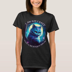 Camiseta Cheshire Cat. Eu não sou louco