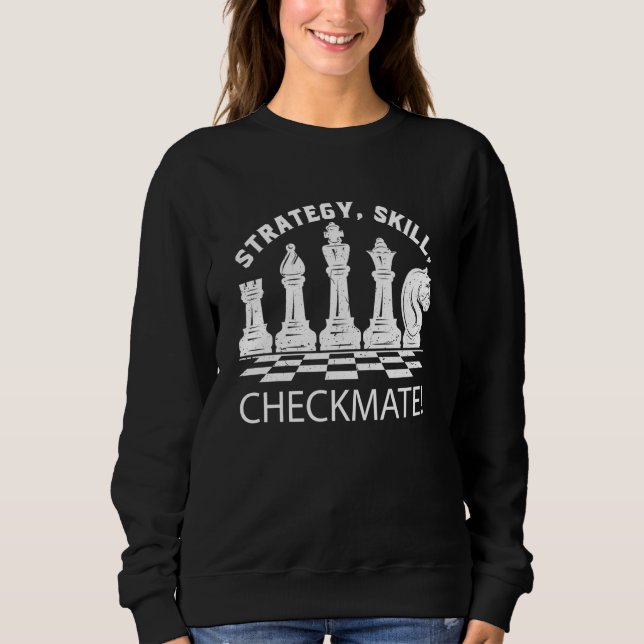 Camiseta Chess Chessboard Chess Chess Figures Strategy, Ski (Frente)
