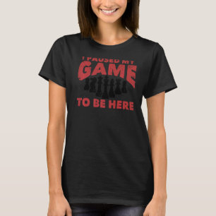 Camiseta Chess Chessboxing I Pausa Meu Jogo Para Estar Aqui