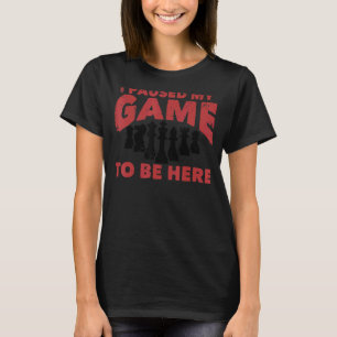 Camiseta Chess Chessboxing I Pausa Meu Jogo Para Estar Aqui