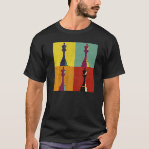 Camiseta Chess Conselho Jogo Piece King Checkmate Pop