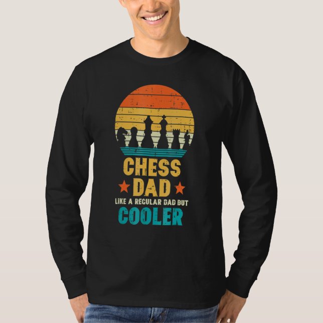 Camiseta Chess Dad Regular But Cooler Retro Fathers Day (Frente)
