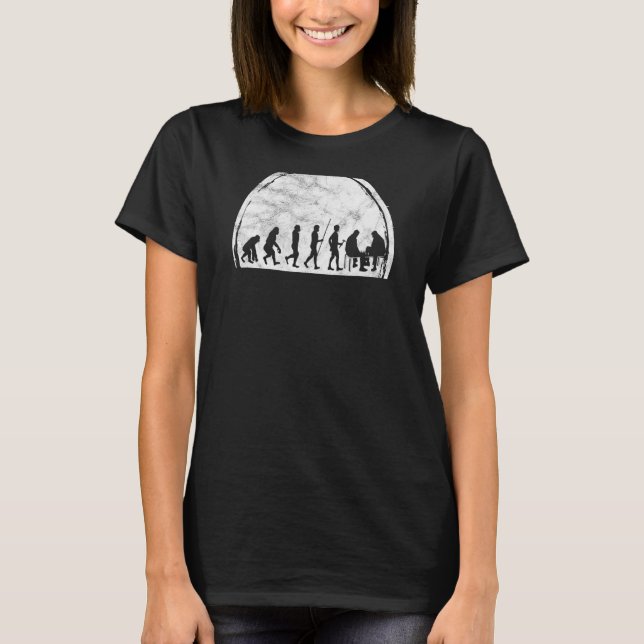 Camiseta Chess Evolution Conselho Game Checkmate Chessboard (Frente)