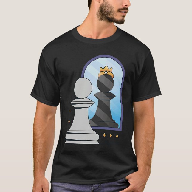 Camiseta chess figure king game queen  horse pieces knight  (Frente)
