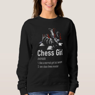 Camiseta Chess Girl Definition Hobby Cotação Smart Check Ma