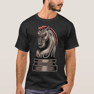Camiseta Chess Horse Piece Vintage Chess Knight para um
