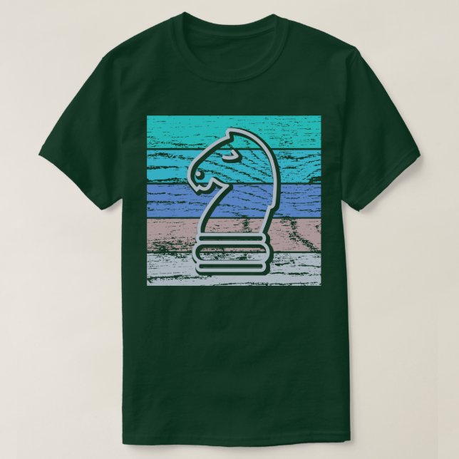 Camiseta Chess Horse Retro 3 (Frente do Design)