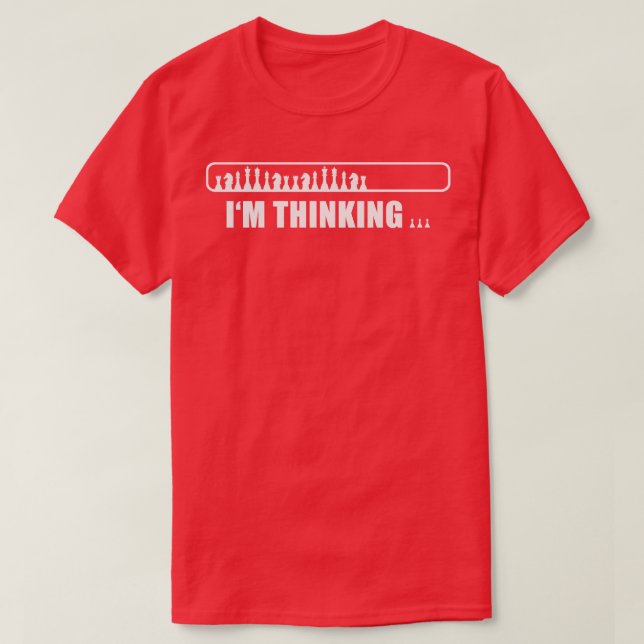 Camiseta Chess I m pensando 1 (Frente do Design)
