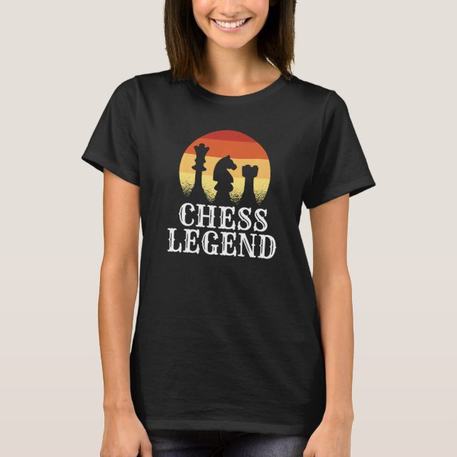 Camiseta Chess Legend Chess Pieces Chess (Frente)