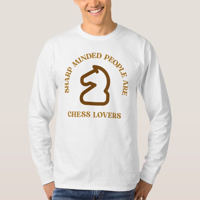 Camiseta Chess Lover T Shirt — Comunidade de xadrez (Frente)